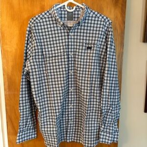 Vineyard Vines Men's Performance Harbor Shirt Blue Plaid Size Large